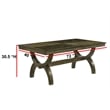 Best Quality Furniture Traditional Dining Table in Antique Brown Wood