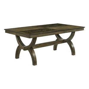 Best Quality Furniture Traditional Dining Table in Antique Brown Wood