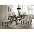 Best Quality Furniture Traditional 7 Piece Dining Set in Antique Brown Wood