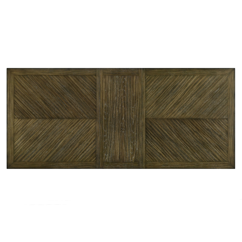 Best Quality Furniture Antique Brown Wood Extendable Dining Table Set