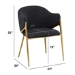 Best Quality Furniture Black Teddy Boucle Fabric Side Chairs with Chrome