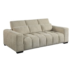 Best Quality Furniture 3 Seater Sofa in Beige Chenille Fabric