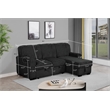 Best Quality Furniture Black Velvet Corduroy Sectional with Pull Out Bed