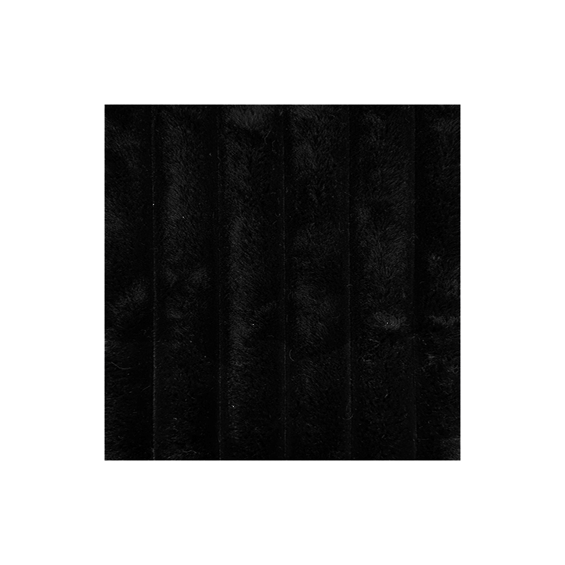 Best Quality Furniture 3 Piece Sectional w Pullout Bed in Black Corduroy Velvet