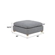 Best Quality Furniture Modular 6 Piece Sectional in Rich Gray Boucle Fabric