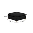 Best Quality Furniture Modular 6 Piece Sectional in Black Boucle Fabric