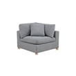 Best Quality Furniture SE05 Modular Ottoman in Rich Gray Boucle Fabric