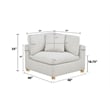 Best Quality Furniture SE07 Modular Corner Piece in Cream Boucle Fabric