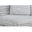 Best Quality Furniture Modular 6 Piece Sectional in Light Gray Velvet Corduroy