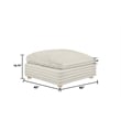 Best Quality Furniture Modular 6 Piece Sectional in Beige Velvet Corduroy