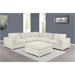 Best Quality Furniture Modular 6 Piece Sectional in Beige Velvet Corduroy