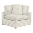 Best Quality Furniture SE10 Modular Corner Piece in Beige Velvet Corduroy