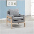 Best Quality Furniture Boucle Fabric Accent Lounge Chair in Rich Gray