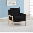 Best Quality Furniture Boucle Fabric Accent Lounge Chair in Black