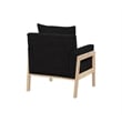 Best Quality Furniture Boucle Fabric Accent Lounge Chair in Black