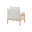 Best Quality Furniture Boucle Fabric Accent Lounge Chair in Cream