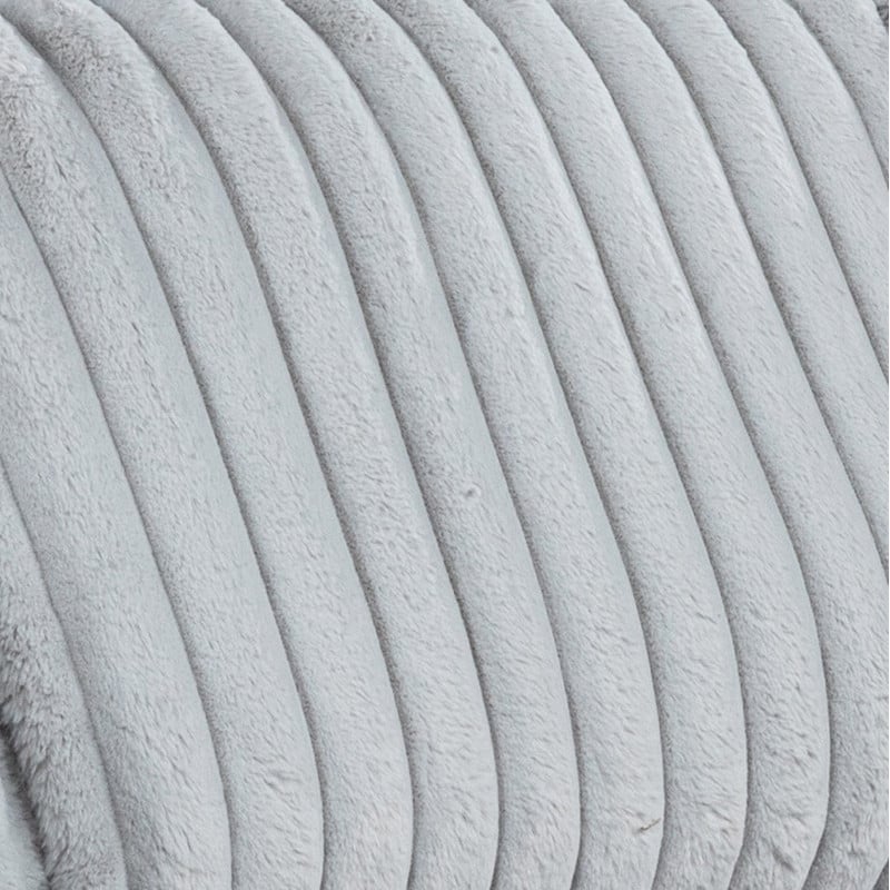 Best Quality Furniture Light Gray Corduroy Fabric Reversible Sectional with USB
