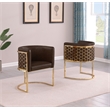 Best Quality Furniture Brown Espresso Faux Leather Leathaire Double Side Chairs