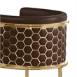 Best Quality Furniture Brown Espresso Faux Leather Leathaire Double Side Chairs