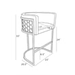 Best Quality Furniture Brown Mocha Faux Leather Leathaire Counter Stools