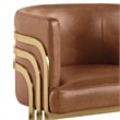 Best Quality Furniture Brown Toffee Faux Leather Leathaire Bar Stools
