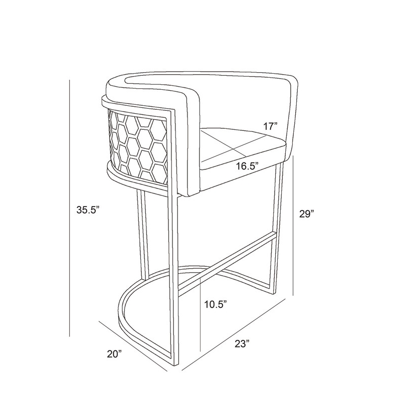 Best Quality Furniture Brown Mocha Faux Leather Leathaire Bar Stool