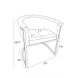 Best Quality Furniture Faux Leather Leathaire Dining Chairs in Espresso Brown