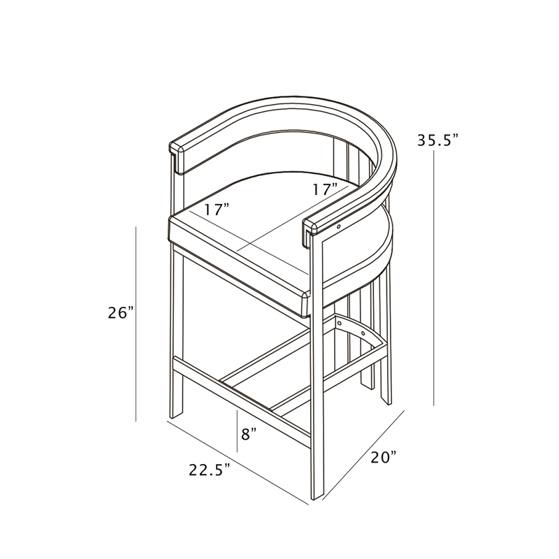Best Quality Furniture Leathaire Counter Stools with Gold Iron Chrome Base