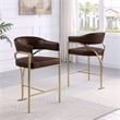 Best Quality Furniture Leathaire Bar Stool with Gold Iron Chrome Base