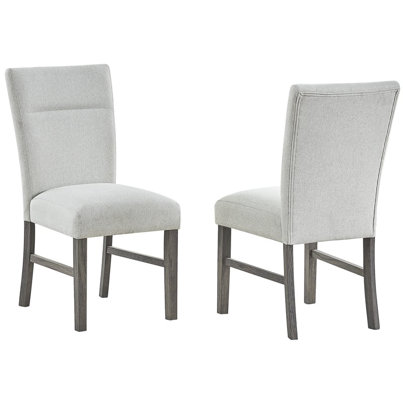 Best Quality Furniture Rustic Modern Gray Wood 7pc Dining Set with Pedestal Base