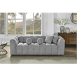 Best Quality Furniture 3 Seater Sofa in Rich Gray Boucle Fabric