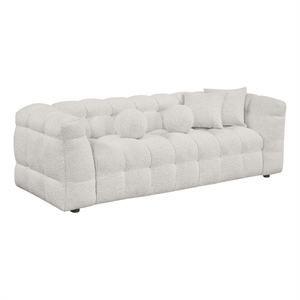 Best Quality Furniture 3 Seater Sofa in Cream Boucle Fabric