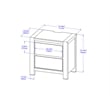 Best Quality Furniture Light Brown Oak Wood Bedroom Set with Charging Station