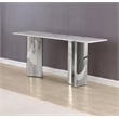 Best Quality Furniture White Marble Console Table with Stainless Steel Base