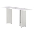 Best Quality Furniture White Marble Console Table with Stainless Steel Base
