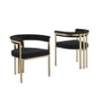 Best Quality Furniture 9 Piece White Marble Dining Set with Stainless Steel Base