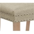 Best Quality Furniture Set of 2 Classic Dining Chairs with Beige Linen Fabric