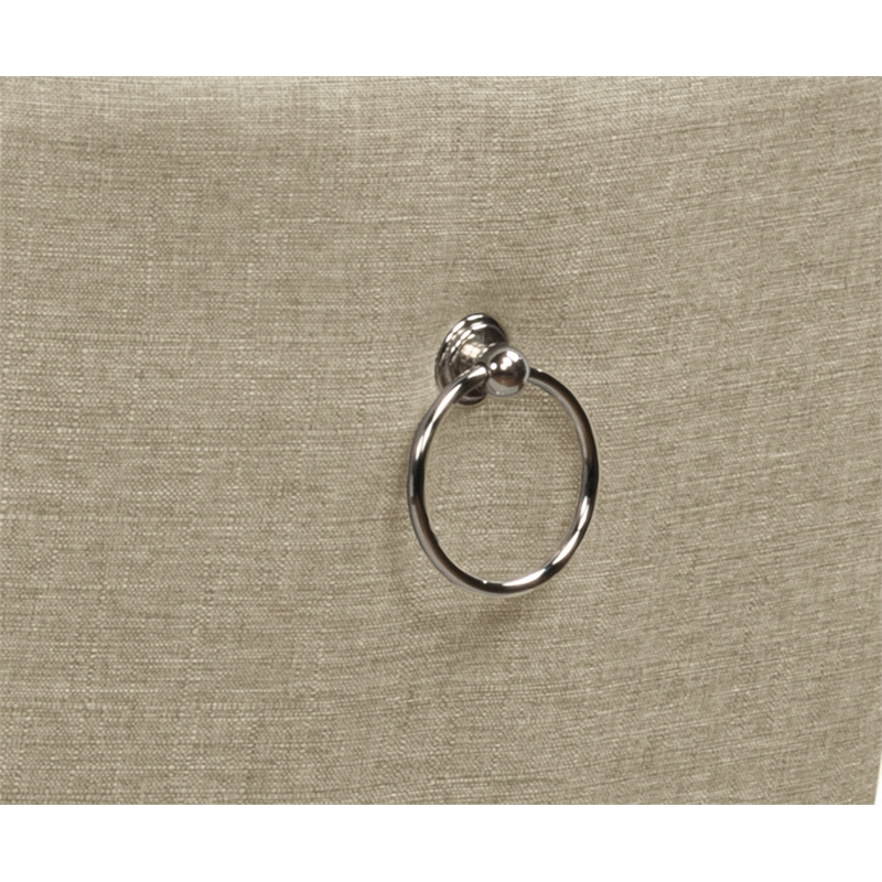 Best Quality Furniture Set of 2 Classic Dining Chairs with Beige Linen Fabric