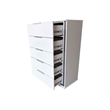 Best Quality Furniture White Wood Queen Platform Bed with LED Lights and Storage