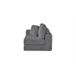 Best Quality Furniture Dark Gray Fluffy Fabric Compressed Modular Corner Chair