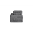 Best Quality Furniture Dark Gray Fluffy Fabric Compressed Modular Corner Chair