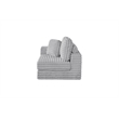 Best Quality Furniture Light Gray Fluffy Fabric Compressed Modular Corner Chair