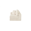 Best Quality Furniture Beige Fluffy Fabric Compressed Modular Corner Chair