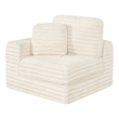 Best Quality Furniture Beige Fluffy Fabric Compressed Modular Corner Chair