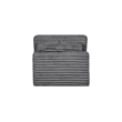 Best Quality Furniture Dark Gray Fluffy Fabric Compressed Modular Armless Chair