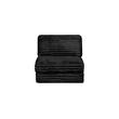 Best Quality Furniture Black Fluffy Fabric Compressed Modular Armless Chair