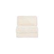 Best Quality Furniture Beige Fluffy Fabric Compressed Modular Armless Chair