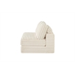 Best Quality Furniture Beige Fluffy Fabric Compressed Modular Armless Chair