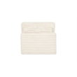 Best Quality Furniture Beige Fluffy Fabric Compressed Modular Armless Chair