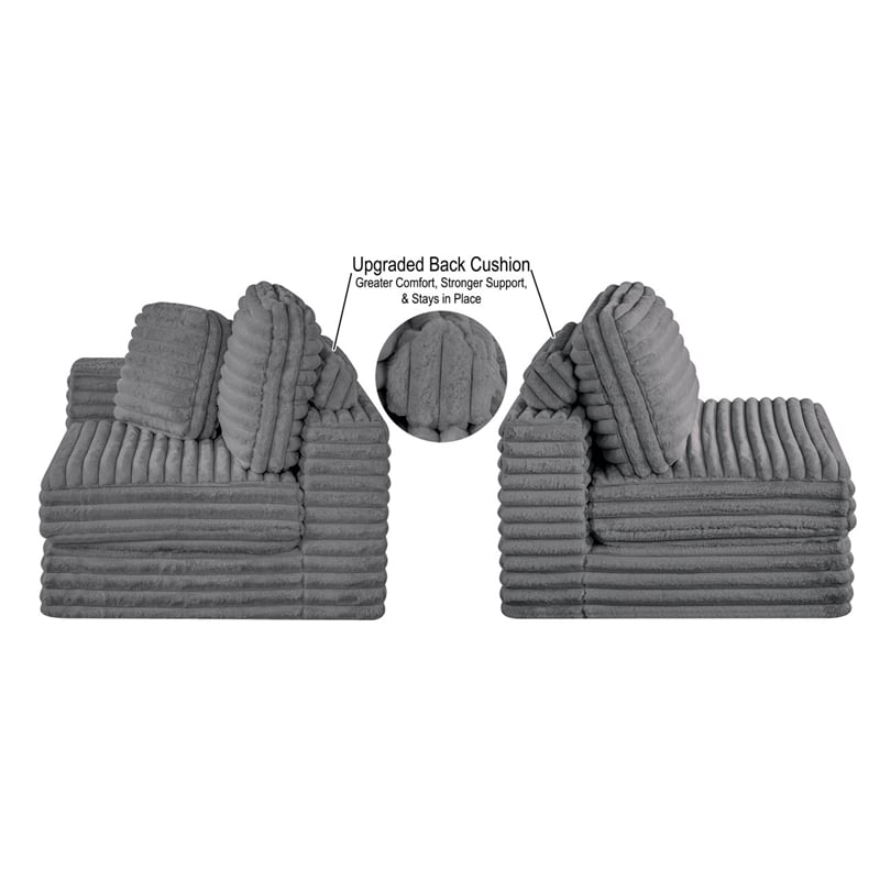 Best Quality Furniture Beige Fluffy Fabric Compressed Modular Armless Chair